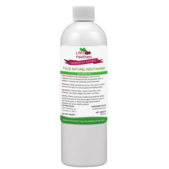 Life's Healthiest Completely Natural Mineralizing Mouth Wash & Tooth Powder.