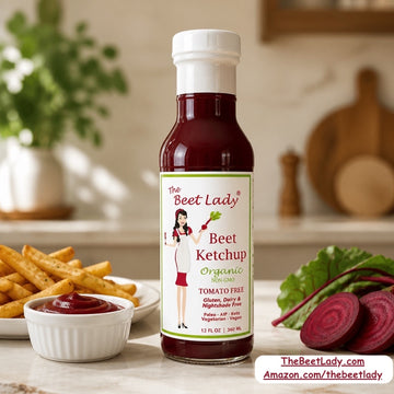 The Beet Lady Organic Beet Ketchup - Tomato and Nightshade Free - 12 fl oz - 0