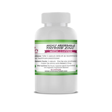 Zinc (Whole Food, Thyroid Capsules, Drops, Testing)