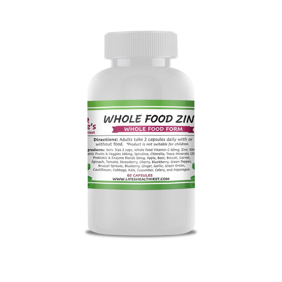 Zinc (Whole Food, Thyroid Capsules, Drops, Testing)