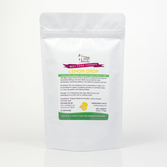 The Beet Lady Lemon Drop Beet Food Therapy Powder