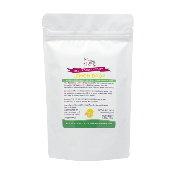 The Beet Lady Lemon Drop Beet Food Therapy Powder