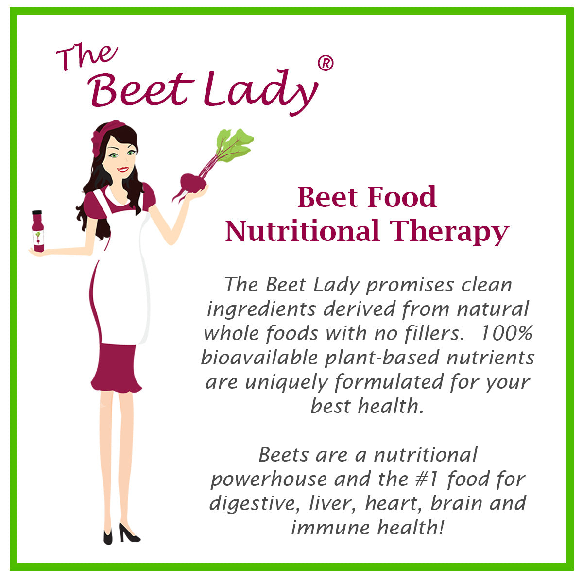 The Beet Lady Beet Food Nutritional Therapy