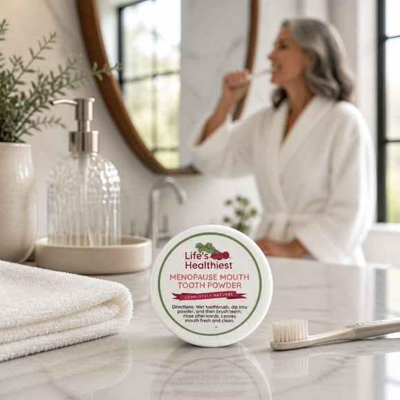 Life's Healthiest Completely Natural Mineralizing Mouth Wash & Tooth Powder.