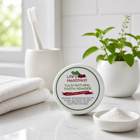 Life's Healthiest Completely Natural Mineralizing Mouth Wash & Tooth Powder.