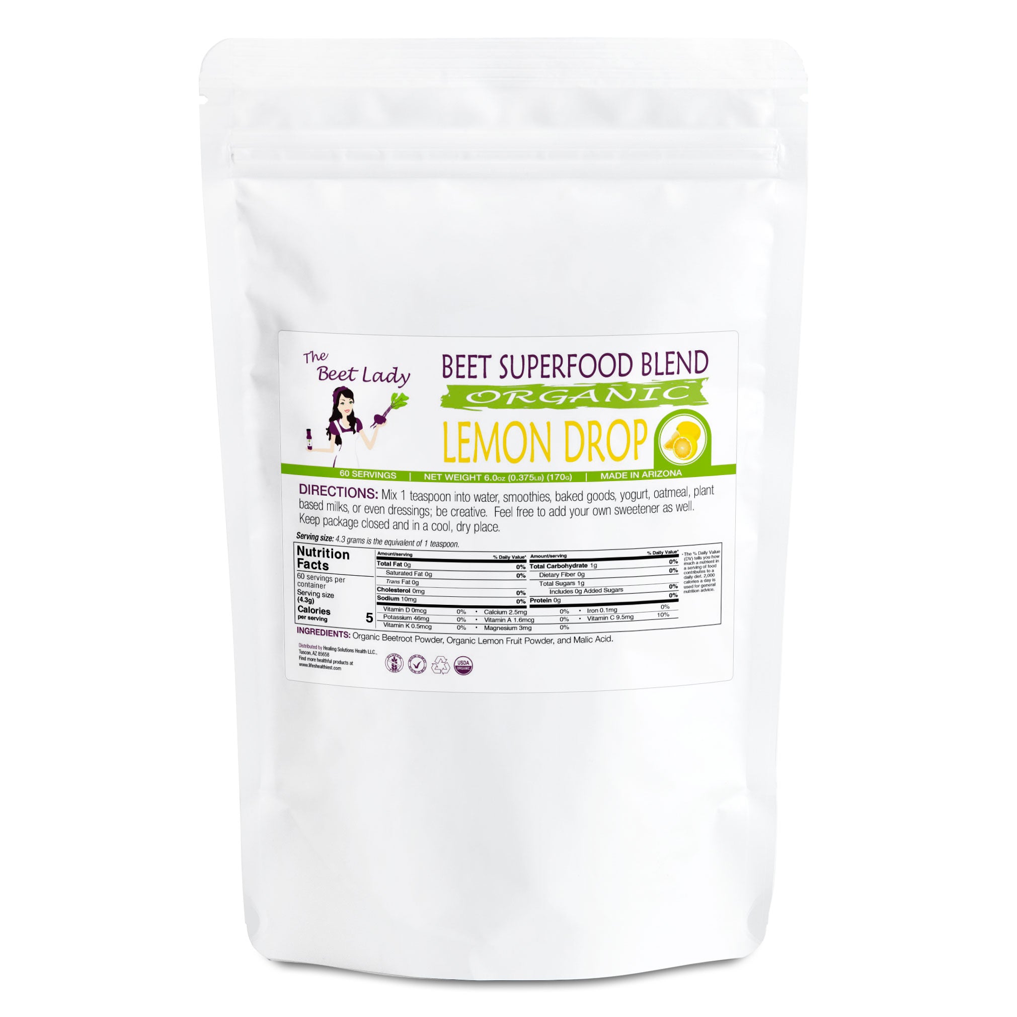 The Beet Lady Lemon Drop Beet Superfood